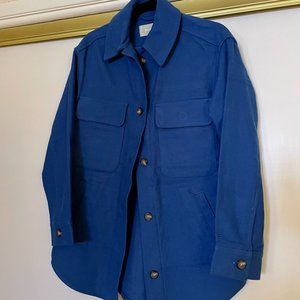 The Oversized Shirt Jacket - Everlane - Deep Blue - Small